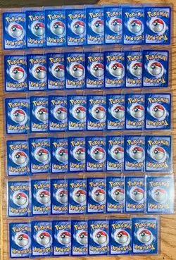 LP (Unlimited) COMPLETE Pokemon Fossil Set - 47 Cards * Non-Holo Only * - Image 2
