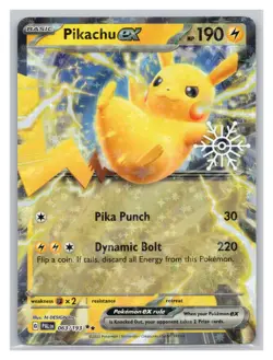 Miscellaneous Cards & Products #063/193 Pikachu ex (Holiday Calendar) - Image 1