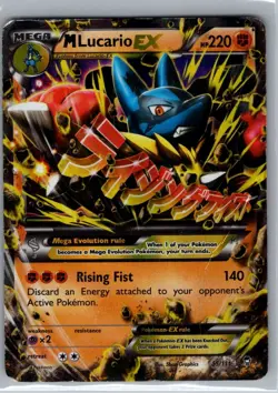 M Lucario EX 55/111 XY - Furious Fists - Pokemon Card - MP - Image 1
