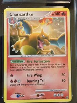 Charizard 1/99 Holo Rare 2009 Platinum Arceus Pokemon Card - CGC 8.5 NM/MINT - Image 1