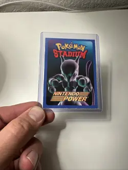 2000 Nintendo Power Pokemon Stadium Mewtwo Insert Card Rare with Type Chart - Image 1