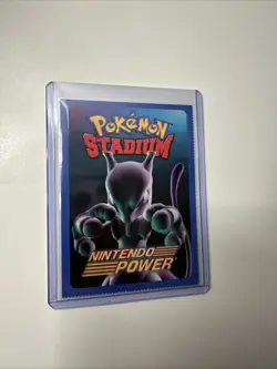 2000 Nintendo Power Pokemon Stadium Mewtwo Insert Card Rare with Type Chart - Image 3