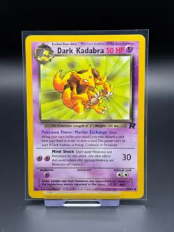 Dark Kadabra 39/82 Team Rocket LP Pokemon Card TCG Vintage WOTC - Image 1