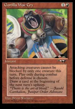 MTG Alliances #109 Gorilla War Cry - Lightly played - Image 1