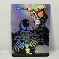 Infernal Grasp Borderless Foil #18 Mythic MTG Spider-Man Eternal-Legal MAR EN NM - Image 1