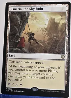1x Emeria, the Sky Ruin NM Eng MTG - Secrets of Strixhaven Commander - Image 1