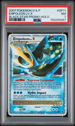 Empoleon Lv.X Black Star Promo-Holo Pokemon Diamond & Pearl DP11 PSA 7 - Image 1