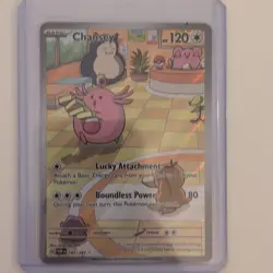 The Pokemon Company Chansey 187/167 Twilight Masquerade IR Holo Full Art EN 2024 - Image 1