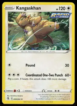 Kangaskhan 204/264 Rare Fusion Strike Pokemon Near Mint - Image 1