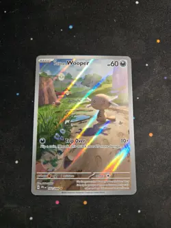 Paldean Wooper 102/094 Illustration Rare Phantasmal Flames Pokemon NM - Image 1