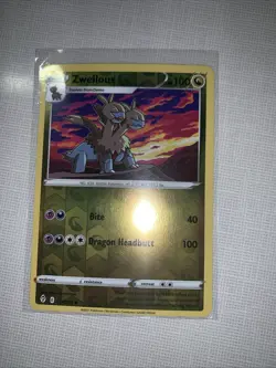 Zweilous Reverse Holo - 114/203 - Evolving Skies Pokemon 2021 NM - Image 1