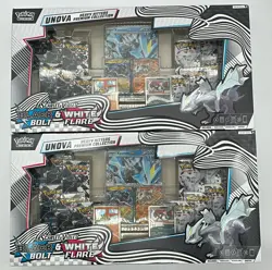 (2) Pokemon TCG UNOVA Heavy Hitters Premium Collection Boxes SEALED SV BLK & WHT - Image 1