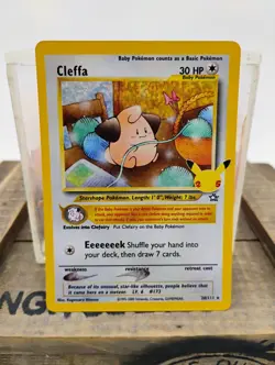 Cleffa 20/111 Rare Neo Genesis Pokemon Unlimited LP HOLO - Image 1