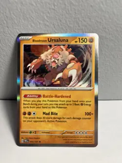 Pokemon - Bloodmoon Ursaluna - 054/131 - Holo Rare - Prismatic Evolutions - NM/M - Image 1