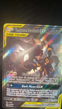 The Pokemon Company Umbreon & Darkrai GX SM241 TAG TEAM Promo Holo 270 HP EN - Image 2