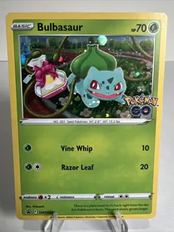 LP Bulbasaur SWSH231 Holo Swirl Sword & Shield Promo AUTHENTIC Pokemon Card - Image 1
