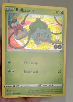 LP Bulbasaur SWSH231 Holo Swirl Sword & Shield Promo AUTHENTIC Pokemon Card - Image 5