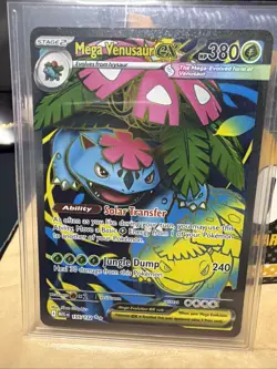 Mega Venusaur ex 155/132 Ultra Rare Mega Evolution Pokemon Holo Near Mint - Image 1