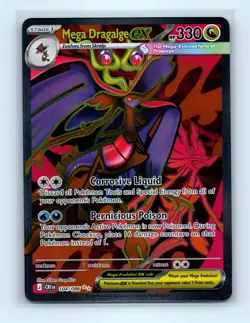 Pokemon tcg ME04: Chaos Rising Mega Dragalge ex Near Mint or Better - Image 1