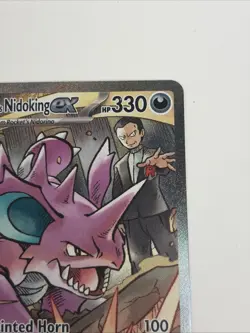 2025 Pokemon Destined Rivals Rocket's Nidoking Ex Special Illustration Rare #233 - Image 3