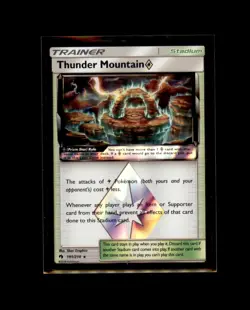 Thunder Mountain ◇ 191/214 Prism Star Rare Lost Thunder Pokemon Holo - Image 1