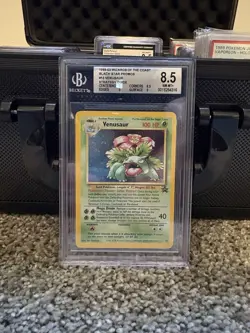 Pokemon TCG Venusaur Holo Card 13/53 WOTC Promo Beckett 8.5 Grade - Image 1