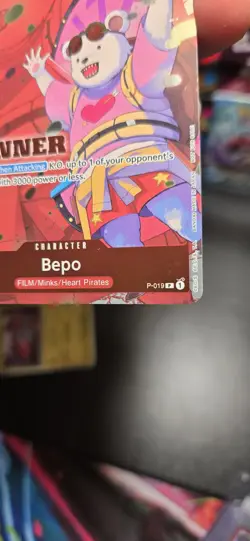 Bepo (Winner Pack Vol. 7) P-019 One Piece Promotion Cards Foil - Image 5