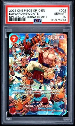 EDWARD.NEWGATE ROYAL BLOOD OP10 #ST15-002 SP ALT ART SR - ONE PIECE PSA 10 - Image 1
