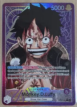 Monkey.D.Luffy 060 Alternate Art L Awakening of the New Era OP05-060 NM Foil - Image 1