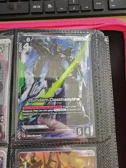 Gundam Deathscythe LR+ Alt Art Gundam Card Game Bandai English Language - Image 1