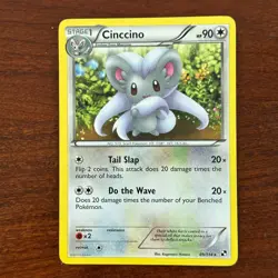 Cinccino 89/114 Non Holo Rare Black & White Pokemon Card - Image 1