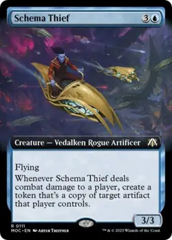 Schema Thief (Extended Art) - Near Mint MTG Commander: March of the Machine - Image 1