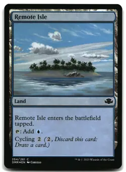 MTG Remote Isle Foil C Dominaria Remastered 254 LP - Image 1
