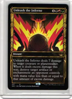 MTG Magic the Gathering Unleash the Inferno (337/484) Streets of New Capenna LP - Image 1