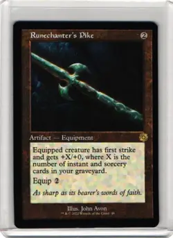 Runechanter's Pike - Retro Frame -The Brothers War Magic the Gathering MTG - Image 1