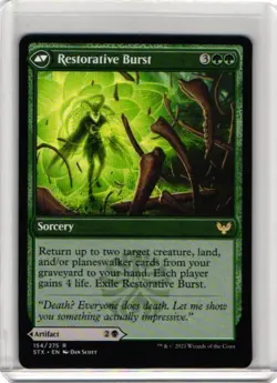 MTG Pestilent Cauldron Restorative Burst Strixhaven: School of Mages 154 - Image 2