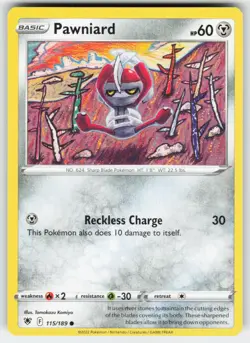 Pawniard 115/189 Common Astral Radiance Pokemon Near Mint - Image 1