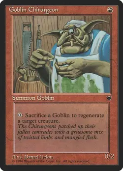 MTG - Goblin Chirurgeon (Daniel Gelon) - Fallen Empires - Magic the Gathering - Image 1