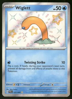 Pokemon Tcg Wiglett #121 Pokemon Paldean Fates NM - Image 1