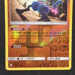 Lucario 117/236 Rare Unified Minds Pokemon Reverse Holo NM - Image 3