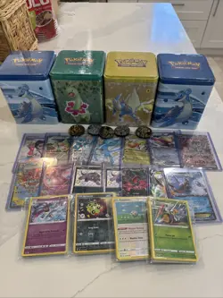 25 Pokemon Card Mystery Box! Holo, Reverse Holo, Full Arts! Guaranteed Hits - Image 1