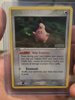 Pokemon Cleffa 21/115 Unseen Forces (2005) Reverse Holo Rare English 50HP - Image 1