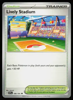 Lively Stadium 180/191 Uncommon Surging Sparks Pokemon Near Mint - Image 1