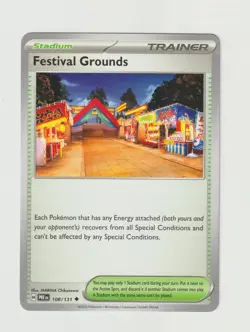 Festival Grounds Pokemon Stadium TCG Prismatic Evolutions Card 108/131 - Image 1