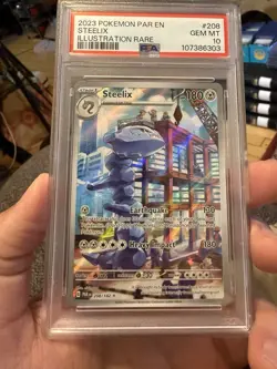 2023 Pokemon Par En Steelix Illustration Rare 208/182 PSA 10 - Image 1