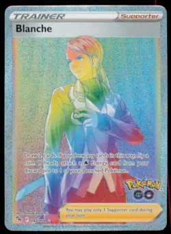 Blanche 082/078 Rainbow Rare Pokemon GO Pokemon Near Mint - Image 1