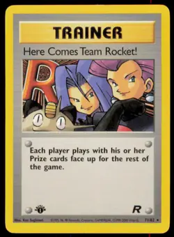 Here Comes Team Rocket! 71/82 Rare Team Rocket Pokemon 1st Edition MP - Image 1