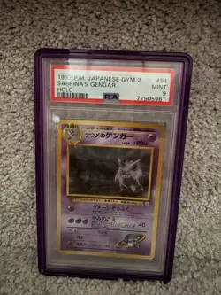 1999 Pokemon Japanese Gym 2 Sabrina's Gengar Holo #94 PSA 9 - Image 3