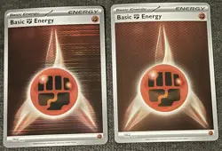 Holo Fighting Energy 022 Sv: Black Flare White Bolt Pokemon TCG x2 NM - Image 1