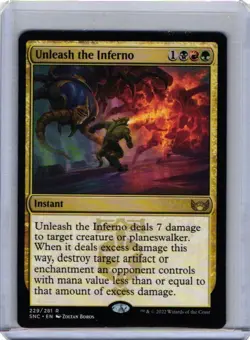MTG Magic the Gathering Unleash the Inferno (229/486) Streets of New Capenna LP - Image 1